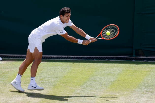Cristian Garin Tennis - Wimbledon 2022 - Grand Slam ITF ATP, Tennis Herren WTA, Tennis Damen - AELTC - London - - Great Britain - 4 July 2022. Copyright: xJuergenxHasenkopfx