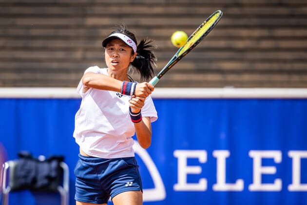 220704 Yu-Chieh Hsieh, Taiwan, under dag 1 av WTA, Tennis Damen Nordea Open den 4 juli 2022 i Bastad. Copyright: CHRISTOFFERxBORGxMATTISSON BB220704CB109