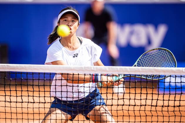 220704 Yu-Chieh Hsieh, Taiwan, under dag 1 av WTA, Tennis Damen Nordea Open den 4 juli 2022 i Bastad. Copyright: CHRISTOFFERxBORGxMATTISSON BB220704CB120