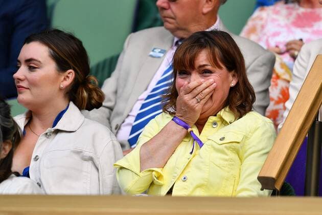 Mandatory Credit: Photo by James Veysey Shutterstock (13012861fx) Lorraine Kelly and daughter Rosie Smith watching the action on Centre Court Wimbledon Tennis Championships, Day 8, The All England Lawn Tennis and Croquet Club, London, UK - 04 Jul 2022 Wimbledon Tennis Championships, Day 8, The All England Lawn Tennis and Croquet Club, London, UK - 04 Jul 2022  Copyright: xJamesxVeysey Shutterstockx 13012861fx