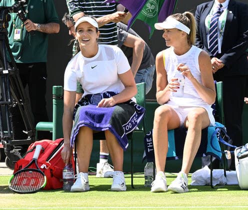 Tennis Championships - Week One - Day Eight - All England Lawn Tennis Club, Wimbledon - Tuesday 5th July 2022 Invitation Womens Doubles. Laura Robson and Daniela Hantuchova v Casey Dellacqua and Alicia Molik (AUS) Laura Robson of Great Britain and Daniela Hantuchova 