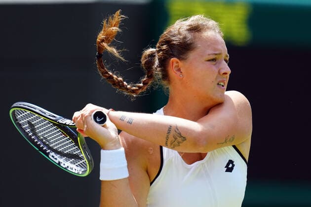 Mandatory Credit: Photo by Javier Garcia Shutterstock (13012869b) Jule Niemeier during her quarter-final match Wimbledon Tennis Championships, Day 9, The All England Lawn Tennis and Croquet Club, London, UK - 05 Jul 2022 Wimbledon Tennis Championships, Day 9, The All England Lawn Tennis and Croquet Club, London, UK - 05 Jul 2022  Copyright: xJavierxGarcia Shutterstockx 13012869b