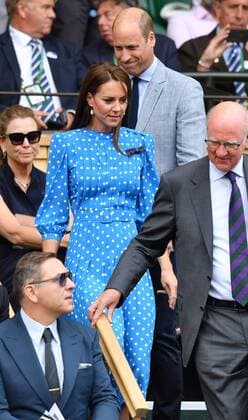 Mandatory Credit: Photo by James Veysey Shutterstock (13012868m) Catherine Duchess of Cambridge and Prince William in the Royal Box on Centre Court Wimbledon Tennis Championships, Day 9, The All England Lawn Tennis and Croquet Club, London, UK - 05 Jul 2022 Wimbledon Tennis Championships, Day 9, The All England Lawn Tennis and Croquet Club, London, UK - 05 Jul 2022  Copyright: xJamesxVeysey Shutterstockx 13012868m