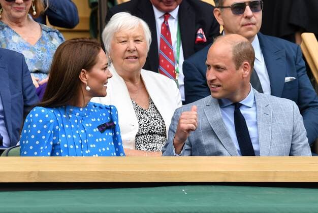 Mandatory Credit: Photo by James Veysey Shutterstock (13012868p) Catherine Duchess of Cambridge and Prince William in the Royal Box on Centre Court Wimbledon Tennis Championships, Day 9, The All England Lawn Tennis and Croquet Club, London, UK - 05 Jul 2022 Wimbledon Tennis Championships, Day 9, The All England Lawn Tennis and Croquet Club, London, UK - 05 Jul 2022  Copyright: xJamesxVeysey Shutterstockx 13012868p