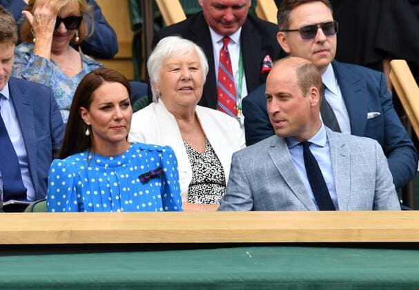 Mandatory Credit: Photo by James Veysey Shutterstock (13012868q) Catherine Duchess of Cambridge and Prince William in the Royal Box on Centre Court Wimbledon Tennis Championships, Day 9, The All England Lawn Tennis and Croquet Club, London, UK - 05 Jul 2022 Wimbledon Tennis Championships, Day 9, The All England Lawn Tennis and Croquet Club, London, UK - 05 Jul 2022  Copyright: xJamesxVeysey Shutterstockx 13012868q