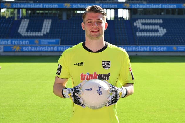 Vincent Müller; MSV Duisburg; 3.Liga, Porträttermin 2022 2023 Duisburg Schauinsland Reisen Arena Nordrhein-Westfalen Deutschland