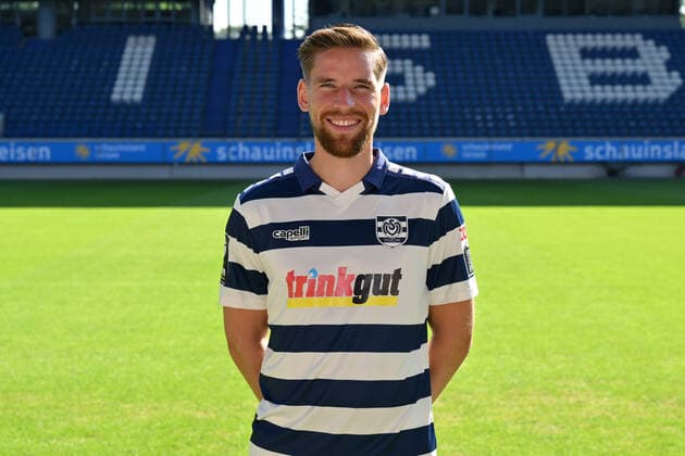 Kolja Pusch; MSV Duisburg; 3.Liga, Porträttermin 2022 2023 Duisburg Schauinsland Reisen Arena Nordrhein-Westfalen Deutschland