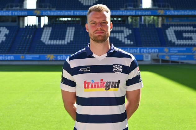 Sebastian Mai; MSV Duisburg; 3.Liga, Porträttermin 2022 2023 Duisburg Schauinsland Reisen Arena Nordrhein-Westfalen Deutschland