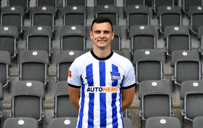 Filip Uremovic (Hertha BSC) Hertha BSC; 1. Bundesliga, Porträttermin 2022 2023, 05.07. 2022, Copyright: xSebastianxRäppoldx xMatthiasxKox