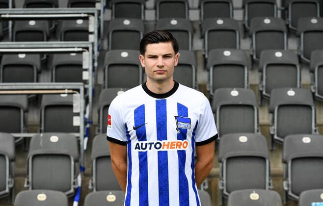 Jurgen Ekkelenkamp (Hertha BSC) Hertha BSC; 1. Bundesliga, Porträttermin 2022 2023, 05.07. 2022, Copyright: xSebastianxRäppoldx xMatthiasxKox