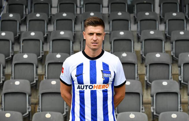 Krzystof Piatek (Hertha BSC) Hertha BSC; 1. Bundesliga, Porträttermin 2022 2023, 05.07. 2022, Copyright: xSebastianxRäppoldx xMatthiasxKox
