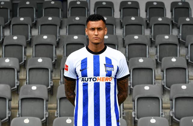 Davie Selke (Hertha BSC) Hertha BSC; 1. Bundesliga, Porträttermin 2022 2023, 05.07. 2022, Copyright: xSebastianxRäppoldx xMatthiasxKox