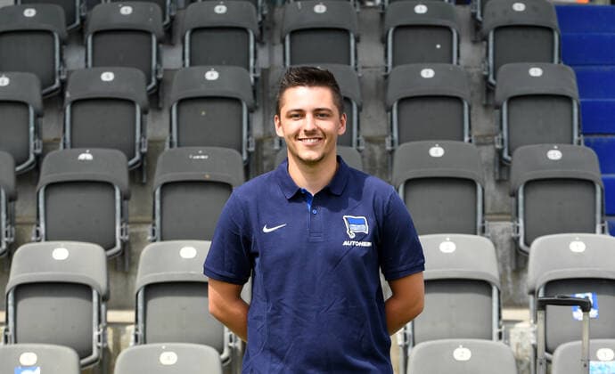 Teammanager Maximilian Fürst (Hertha BSC) Hertha BSC; 1. Bundesliga, Porträttermin 2022 2023, 05.07. 2022, Copyright: xSebastianxRäppoldx xMatthiasxKox