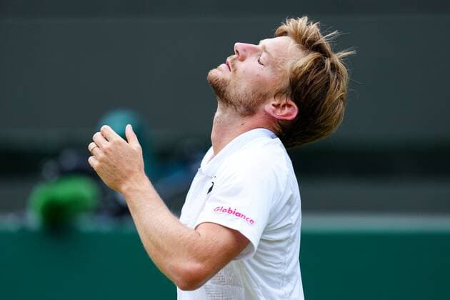 Mandatory Credit: Photo by Javier Garcia Shutterstock (13012869cu) David Goffin during his quarter final match Wimbledon Tennis Championships, Day 9, The All England Lawn Tennis and Croquet Club, London, UK - 05 Jul 2022 Wimbledon Tennis Championships, Day 9, The All England Lawn Tennis and Croquet Club, London, UK - 05 Jul 2022  Copyright: xJavierxGarcia Shutterstockx 13012869cu