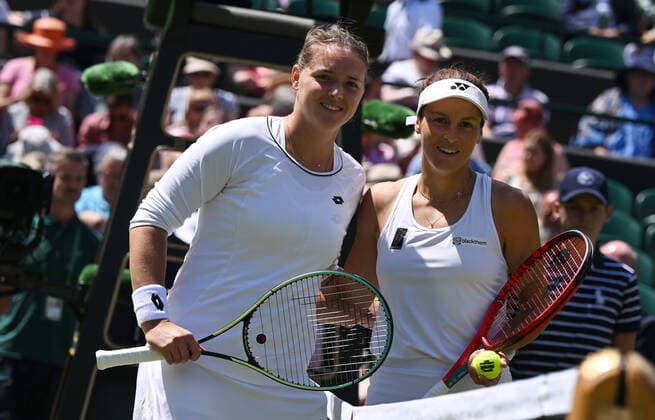 2022 Wimbledon Tatjana Maria (GER) and Jule Niemeier (GER)