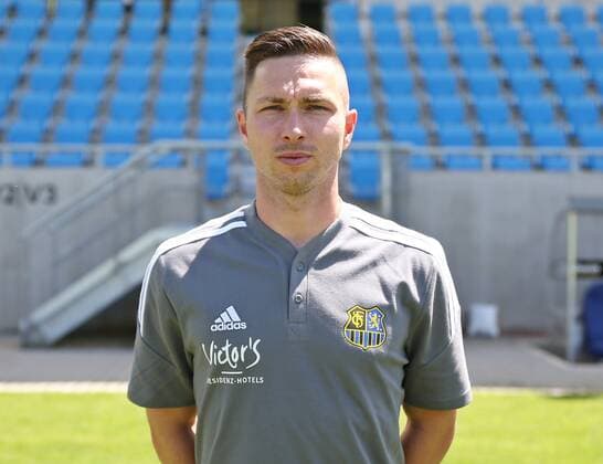 05.07.2022, xfkfnsx, Fussball 3.Liga, 1.FC Saarbruecken - Fototermin Saison 2022 23 emspor, v.l. Athletiktrainer Christoph Fuhr (1.FC Saarbruecken) (DFL DFB REGULATIONS PROHIBIT ANY USE OF PHOTOGRAPHS as IMAGE SEQUENCES and or QUASI-VIDEO) Saarbruecken