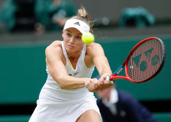 Elena Rybakina (KAZ) Tennis - Wimbledon 2022 - Grand Slam ITF ATP, Tennis Herren WTA, Tennis Damen - AELTC - London - - Great Britain - 6 July 2022. Copyright: xJuergenxHasenkopfx