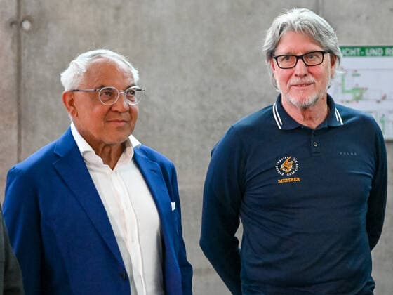 Klaus Magath und Toni Schumacher. Deutschland vs. Frankreich, Weltmeisterschaft 1982, Halbfinale, Fussball, Nacht von Sevilla, 06.07.2022 Deutschland vs. Frankreich, Weltmeisterschaft 1982, Halbfinale, Legenden-Abend, Nacht von Sevilla, Fussball, 40. Jahrestag, 06.07.2022 Dortmund Copyright: xEibner-Pressefotox EP_THR