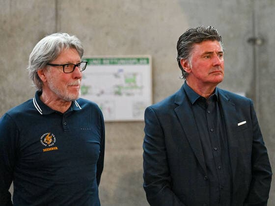Toni Schumacher und Wilfried Hannes. Deutschland vs. Frankreich, Weltmeisterschaft 1982, Halbfinale, Fussball, Nacht von Sevilla, 06.07.2022 Deutschland vs. Frankreich, Weltmeisterschaft 1982, Halbfinale, Legenden-Abend, Nacht von Sevilla, Fussball, 40. Jahrestag, 06.07.2022 Dortmund Copyright: xEibner-Pressefotox EP_THR