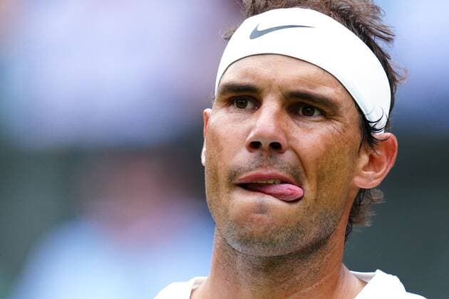 Mandatory Credit: Photo by Javier Garcia Shutterstock (13018042in) Rafael Nadal during his quarter-final match Wimbledon Tennis Championships, Day 10, The All England Lawn Tennis and Croquet Club, London, UK - 06 Jul 2022 Wimbledon Tennis Championships, Day 10, The All England Lawn Tennis and Croquet Club, London, UK - 06 Jul 2022  Copyright: xJavierxGarcia Shutterstockx 13018042in