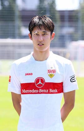 FUSSBALL 1. BUNDESLIGA SAISON 2022 2023 05.07.2022 Fototermin beim VfB Stuttgart auf dem Trainingsgelaende: Hiroki Ito