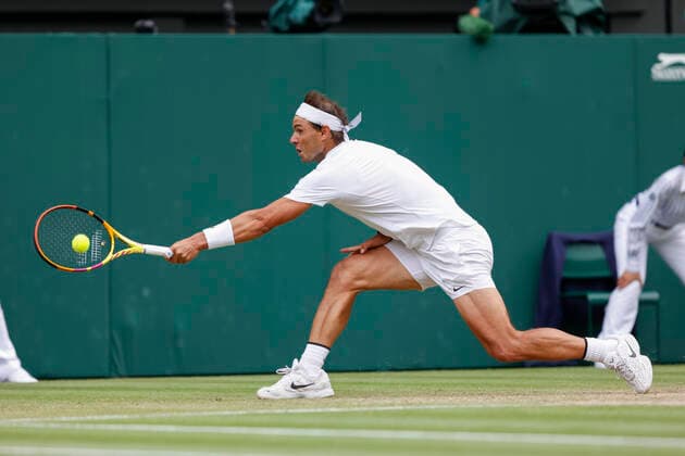 Rafael Nadal (ESP) Tennis - Wimbledon 2022 - Grand Slam ITF ATP, Tennis Herren WTA, Tennis Damen - AELTC - London - - Great Britain - 6 July 2022. Copyright: xJuergenxHasenkopfx