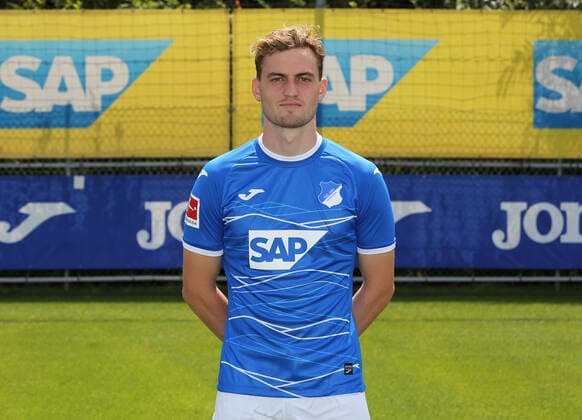 Jacob Bruun Larsen (Hoffenh) , TSG 1899 Hoffenheim . Porträttermin TSG 1899 Hoffenheim 2022-2023 . Zuzenhausen, GER, 06.07.2022 ,Fussball 1. Bundesliga 2021 2022 . Editorial use only !