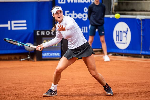 220707 Rebecca Peterson, Sverige, under dag 4 av WTA, Tennis Damen Nordea Open den 7 juli 2022 i Bastad. Copyright: CHRISTOFFERxBORGxMATTISSON BB220707CB057