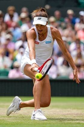 Mandatory Credit: Photo by Dave Shopland Shutterstock (13018044p) Tatjana Maria during her semi final match Wimbledon Tennis Championships, Day 11, The All England Lawn Tennis and Croquet Club, London, UK - 07 Jul 2022 Wimbledon Tennis Championships, Day 11, The All England Lawn Tennis and Croquet Club, London, UK - 07 Jul 2022  Copyright: xDavexShopland Shutterstockx 13018044p