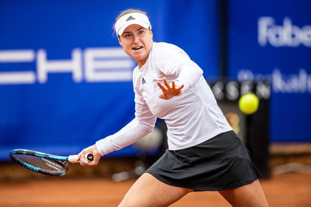 220707 Rebecca Peterson, Sverige, under dag 4 av WTA, Tennis Damen Nordea Open den 7 juli 2022 i Bastad. Copyright: CHRISTOFFERxBORGxMATTISSON BB220707CB069