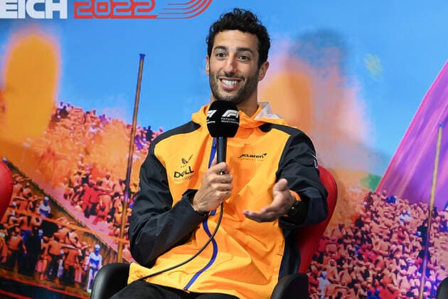 3 Daniel Ricciardo (AUS, McLaren F1 Team), F1 Grand Prix of Austria at Red Bull Ring on July 7, 2022 in Spielberg, Austria. (Photo by Mark Sutton Motorsport Images DPPI via HOCH ZWEI) Spielberg Austria