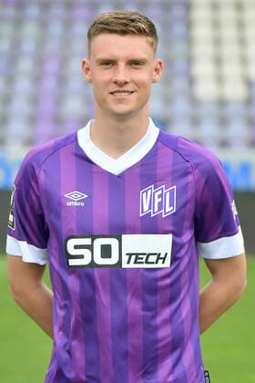 Fußball - 3. Liga - Porträttermin 2022 2023 VfL Osnabrück am 07.07.2022 an der Bremer Brücke in Osnabrück Benas Satkus (Osnabrueck)