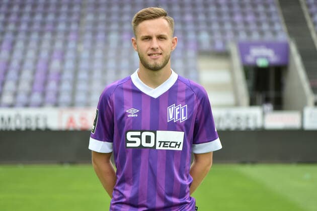 Fußball - 3. Liga - Porträttermin 2022 2023 VfL Osnabrück am 07.07.2022 an der Bremer Brücke in Osnabrück Jannes Wulff (Osnabrueck)