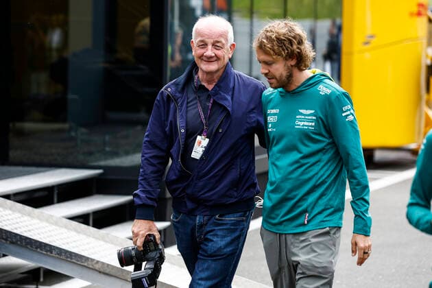 Photographer Wolfgang Wilhelm (DEU), 5 Sebastian Vettel (DEU, Aston Martin Aramco Cognizant F1 Team), F1 Grand Prix of Austria at Red Bull Ring on July 7, 2022 in Spielberg, Austria. (Photo by HOCH ZWEI) Spielberg Austria