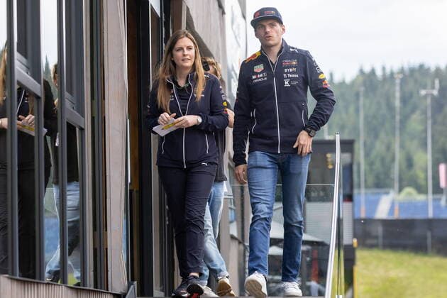 07.07.2022, Red Bull Ring, Spielberg, AUT, FIA, Formel 1, Grosser Preis von Österreich, Vorbericht, im Bild Max Verstappen (NED Red Bull Racing) Max Verstappen (NED Red Bull Racing) during preliminary reports befor the Austrian FIA Formula One Grand Prix at the Red Bull Ring in Spielberg, Austria on 2022 07 07. Expa Spielberg