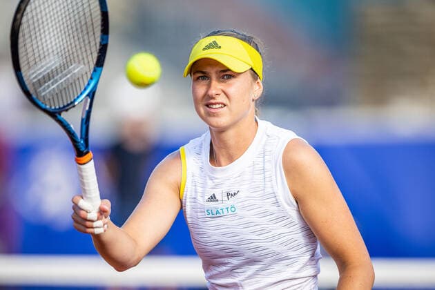 220707 Rebecca Peterson, Sverige, under dag 4 av WTA, Tennis Damen Nordea Open den 7 juli 2022 i Bastad. Copyright: CHRISTOFFERxBORGxMATTISSON BB220707CB088