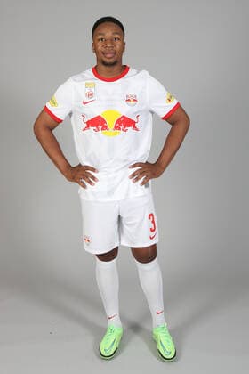 SOCCER - BL, RBS, team photo shoot SALZBURG,AUSTRIA,08.JUL.22 - SOCCER - ADMIRAL Bundesliga, Red Bull Salzburg, team photo shooting. Image shows Bryan Okoh (RBS).  GEPAxpictures xMathiasxMandl