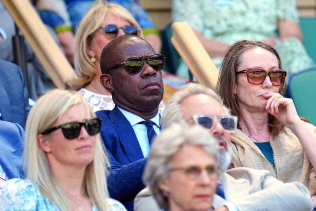 Mandatory Credit: Photo by Javier Garcia Shutterstock (13018051ac) Clive Myrie in the Royal Box on Centre Court Wimbledon Tennis Championships, Day 12, The All England Lawn Tennis and Croquet Club, London, UK - 08 Jul 2022 Wimbledon Tennis Championships, Day 12, The All England Lawn Tennis and Croquet Club, London, UK - 08 Jul 2022  Copyright: xJavierxGarcia Shutterstockx 13018051ac