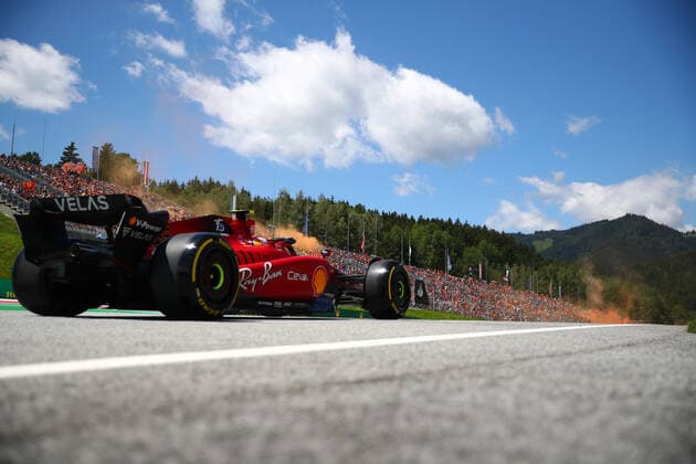 F1 Gran Prix of Austria Carlos Sainz of Scuderia Ferrari during practice ahead of the F1 Grand Prix of Austria 2022. Spielberg Red Bull Ring Austria Copyright: xMarcoxCanonierox