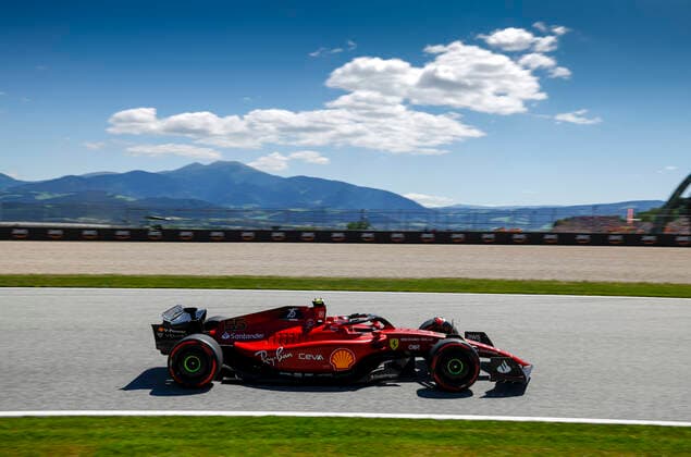 55 Carlos Sainz (ESP, Scuderia Ferrari), F1 Grand Prix of Austria at Red Bull Ring on July 8, 2022 in Spielberg, Austria. (Photo by HOCH ZWEI) Spielberg Austria