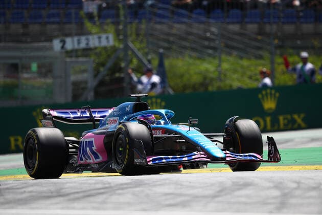 F1 Gran Prix of Austria Fernando Alonso of Alpine F1 during practice ahead of the F1 Grand Prix of Austria 2022. Spielberg Red Bull Ring Austria Copyright: xMarcoxCanonierox