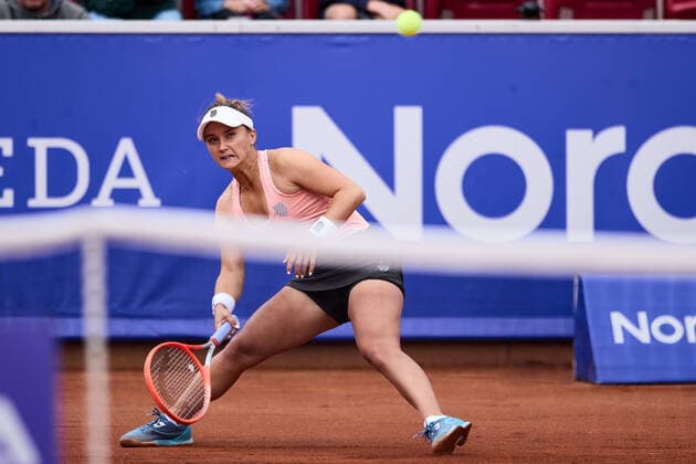 BÅSTAD 20220708 Lauren Davis, USA i semifinalen under tennisturneringen Nordea Open i Bastad. BÅSTAD SVERIGE Tennis x11830x  Copyright: xAndersxBjurö TTx NORDEA OPEN 2022