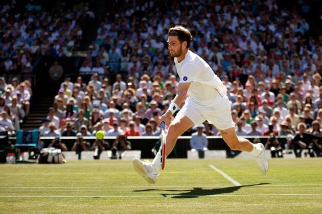 Mandatory Credit: Photo by Ella Ling Shutterstock (13018049j) Cameron Norrie during his semi-final match Wimbledon Tennis Championships, Day 12, The All England Lawn Tennis and Croquet Club, London, UK - 08 Jul 2022 Wimbledon Tennis Championships, Day 12, The All England Lawn Tennis and Croquet Club, London, UK - 08 Jul 2022  Copyright: xEllaxLing Shutterstockx 13018049j