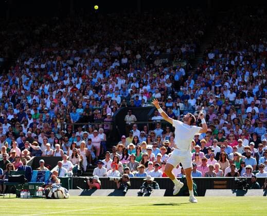 Mandatory Credit: Photo by Javier Garcia Shutterstock (13018051ew) Cameron Norrie during his semi-final match Wimbledon Tennis Championships, Day 12, The All England Lawn Tennis and Croquet Club, London, UK - 08 Jul 2022 Wimbledon Tennis Championships, Day 12, The All England Lawn Tennis and Croquet Club, London, UK - 08 Jul 2022  Copyright: xJavierxGarcia Shutterstockx 13018051ew