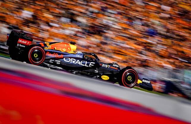 SPIELBERG - Max Verstappen (1) with the Oracle Red Bull Racing RB18 Honda during the qualifying ahead of the F1 Grand Prix of Austria at the Red Bull Ring on July 8, 2022 in Spielberg, Austria. ANP SEM VAN DER WAL F1 Grand Prix of Austria - Qualifying 2022 xVIxANPxSportx xxANPxIVx