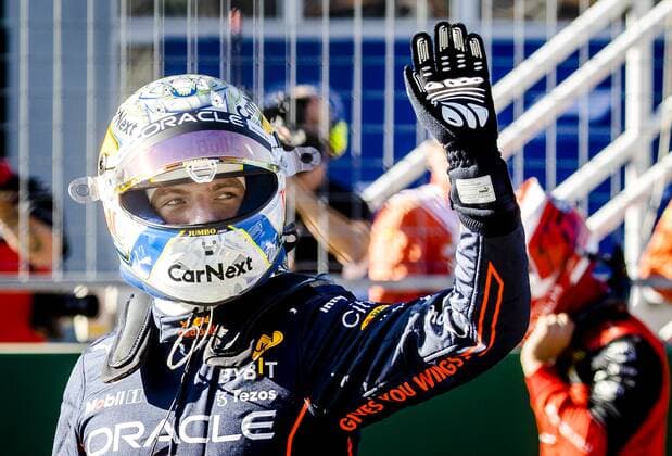 SPIELBERG - Max Verstappen (Red Bull Racing) reacts after qualifying ahead of the F1 Grand Prix of Austria at the Red Bull Ring on July 8, 2022 in Spielberg, Austria. ANP SEM VAN DER WAL F1 Grand Prix of Austria - Qualifying 2022 xVIxANPxSportx xxANPxIVx