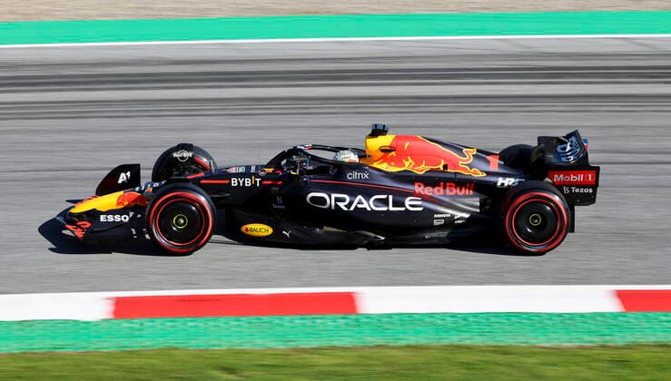 FORMULA 1 - GP of Austria 2022 SPIELBERG,AUSTRIA,08.JUL.22 - MOTORSPORTS, FORMULA 1 - Grand Prix of Austria, Red Bull Ring, practice and qualifying. Image shows Max Verstappen (NED Red Bull Racing).  GEPAxpictures xWolfgangxGrebien