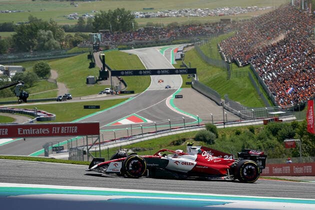 08.07.2022, Red Bull Ring , Spielberg, Formula 1 BWT Grosser Preis von Österreich 2022 , im Bild Guanyu Zhou (CHN), Alfa Romeo Racing ORLEN (Foto EU-Images) Spielberg Red Bull Ring Steiermark Österreich