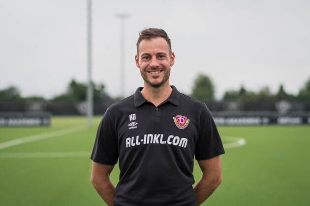 Physiotherapeut Korbinian Dötter (Doetter); SG Dynamo Dresden; 3.Liga, Porträttermin 2022 2023