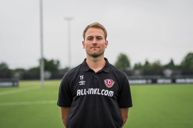 Physiotherapeut Tony Fischer; SG Dynamo Dresden; 3.Liga, Porträttermin 2022 2023